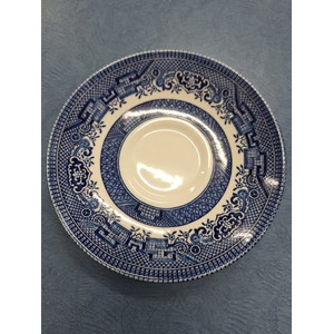 Churchill England Blue Willow Saucer