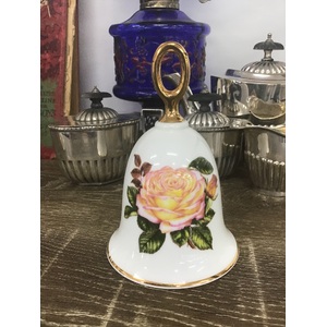 Danbury Mint Decorative Bell - The Summer Collection - 'Peace'  Rose