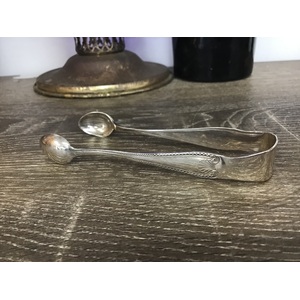 Kings Pattern Silver Plated Sugar Nips 