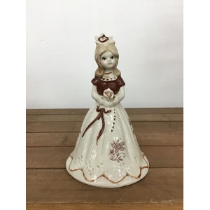 VINTAGE Ceramic Lady Bell 