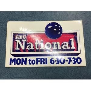 VINTAGE ABC National Radio Sticker