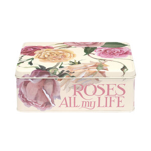 Emma Bridgewater Roses Storage Tin - Rectangular - Elite Tins England