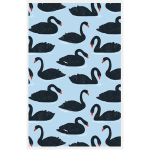 Black Swan 100% Cotton Tea Towel