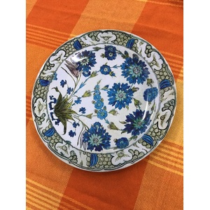 Tin Plate - Dinner Plate - Fitzwilliam Museum - Isnik Pottery - Elite Tins UK