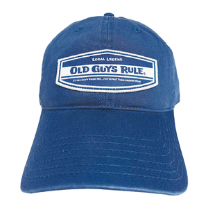 Old Guys Rule Baseball Cap Hat - Local Legend - Royal Blue