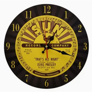 Sun Record Company Wall Clock - Elvis Presley 