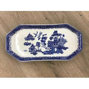 Blue Willow Rectangular Plate - Made in Japan - 37 x 17.5 cm