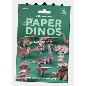 Paper Dinos - Origami Dinosaur Craft Set