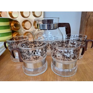 RETRO Glass Tea Set - Randwyck Maastricht Holland