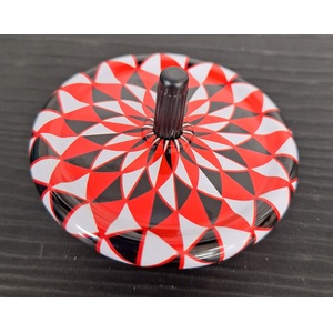 Spinning Top - Red & Black - Colour Changing Illusion