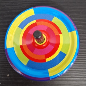 Spinning Top - Multicoloured Brick - Colour Changing Illusion