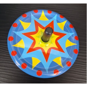 Spinning Top - Red Yellow Blue Star - Colour Changing Illusion