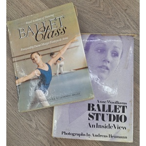 VINTAGE 1970s & 1980s Ballet Books - Ballet Class and Ballet Studio - Hardcovers x 2