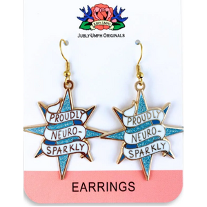 Proudly Neuro-Sparkly Earrings - Jubly-Umph Originals