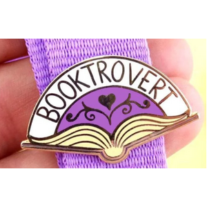 Booktrovert Lapel Pin - Jubly-Umph Originals