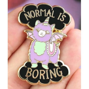 Normal is Boring Lapel Pin - Jubly-Umph Originals