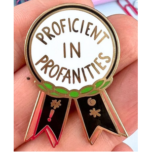 Proficient in Profanities Lapel Pin - Jubly-Umph Originals