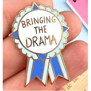 Bringing the Drama Lapel Pin - Jubly-Umph Originals