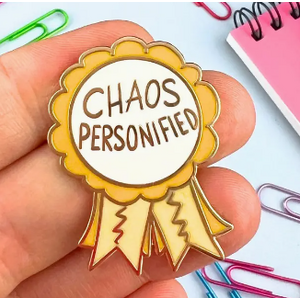 Chaos Personified Award Lapel Pin - Jubly-Umph Originals