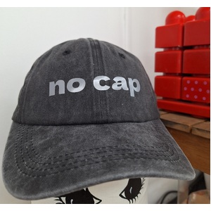 No Cap Baseball Cap Hat - Funny - Black Denim