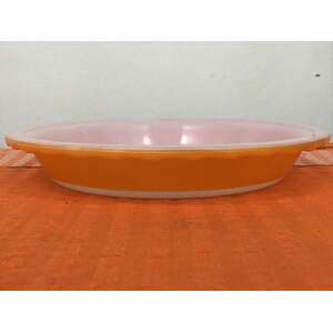 Vintage Pyrex Pie Dish  - No 17 Orange Base - 22.5 cm 