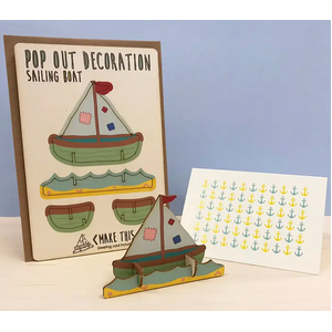 Pop Out Decoration - Greeting Card - Sailing Boat