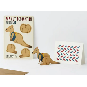 Pop Out Decoration - Greeting Card - Kangaroo