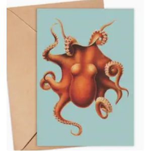 Blank Greeting Card - Polypus Levis Hoyle Octopus