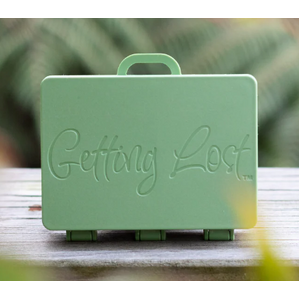 Getting Lost - Empty Suitcase Container - Moss Green