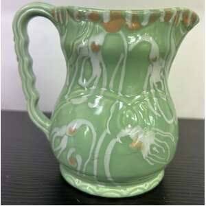 VINTAGE Beswick Creamer Jug - 667 - Green Drip Glaze