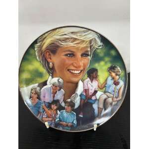 Franklin Mint - Princess Diana Plate - Angel of Hope