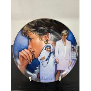 Franklin Mint - Princess Diana Plate - Angels Among Us