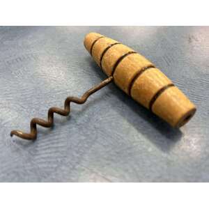 Vintage Cork Screw - Wooden Barrel Look