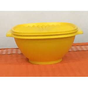 RETRO Yellow Tupperware Servalier Bowl - 836-13 Australia