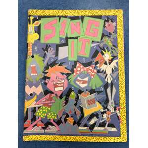 VINTAGE 1987 ABC Sing It Sing Along Music Book - Choir Class