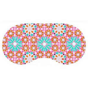 Eye Mask Velvet | Anna Chandler | Morocco Pink Tile 