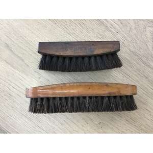 VINTAGE Wooden & Horse Hair Shoe Brushes - Lot of 2 - Swan No 2