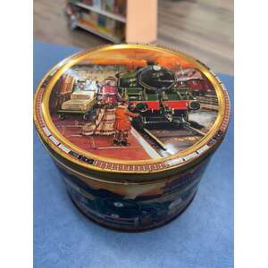 Jacobsen's Butter Cookies - Trains Tin - Empty - By Silver Crain - 2000s