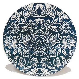 Ceramic Trivet - Cork Backed - Anna Chandler - Spice Island Indigo