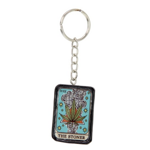 The Stoner - Tarot Card Keyring