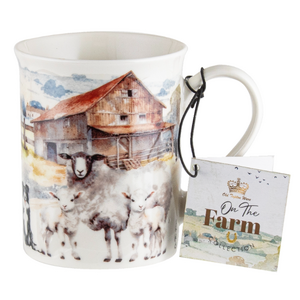 On The Farm Collection - Sheep - Bone China Mug