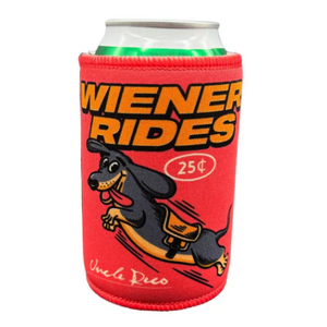 Wiener Rides Stubby Holder - Uncle Reco