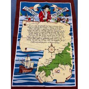 VINTAGE Tea Towel - Cornish Smugglers