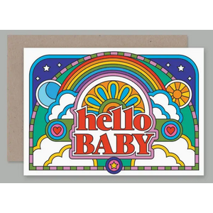 Blank Greeting Card - Hello Baby