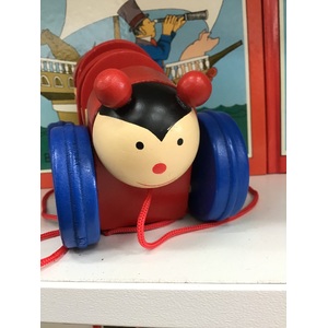 Wooden Ladybird Pull Along Toy - Lady Bug