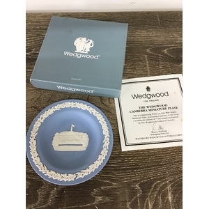 Wedgwood Jasperware Miniature Plate - Canberra - Boxed